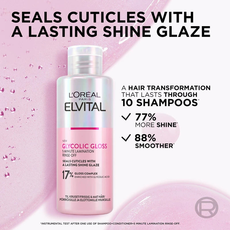 L’Oréal Paris L'Oreal Paris Elvital Glycolic Gloss Rinse-Off Treatment 200 Ml