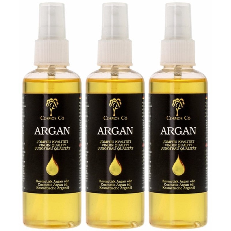  3 X Cosmos Co Argan Oil 100 Ml