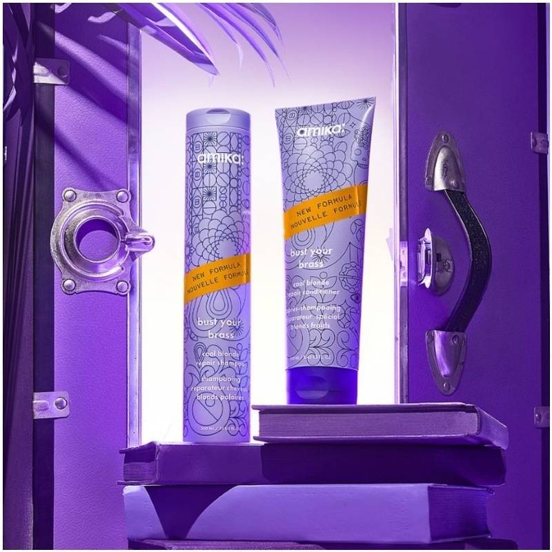  Amika: Bust Your Brass Cool Blonde Repair Shampoo 275 Ml