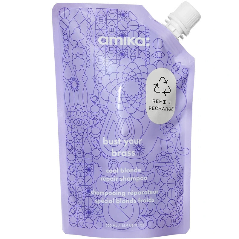  Amika: Bust Your Brass Cool Blonde Repair Shampoo 500 Ml