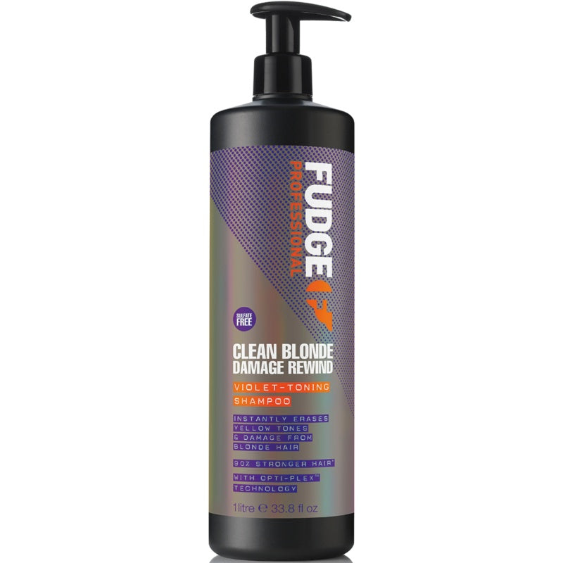  Fudge Clean Blonde Damage Rewind Toning Shampoo 1000 Ml