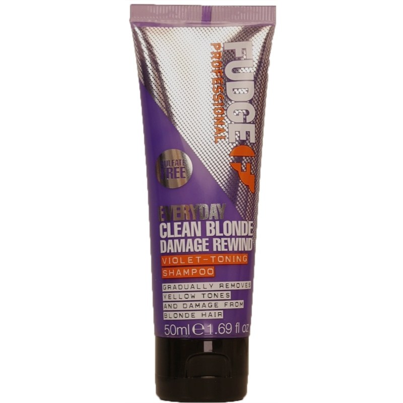  Fudge Everyday Clean Blonde Damage Rewind Shampoo 50 Ml