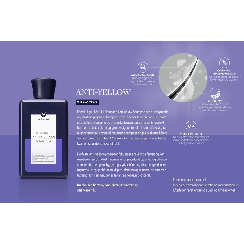  HH Simonsen Anti-Yellow Shampoo 250 Ml