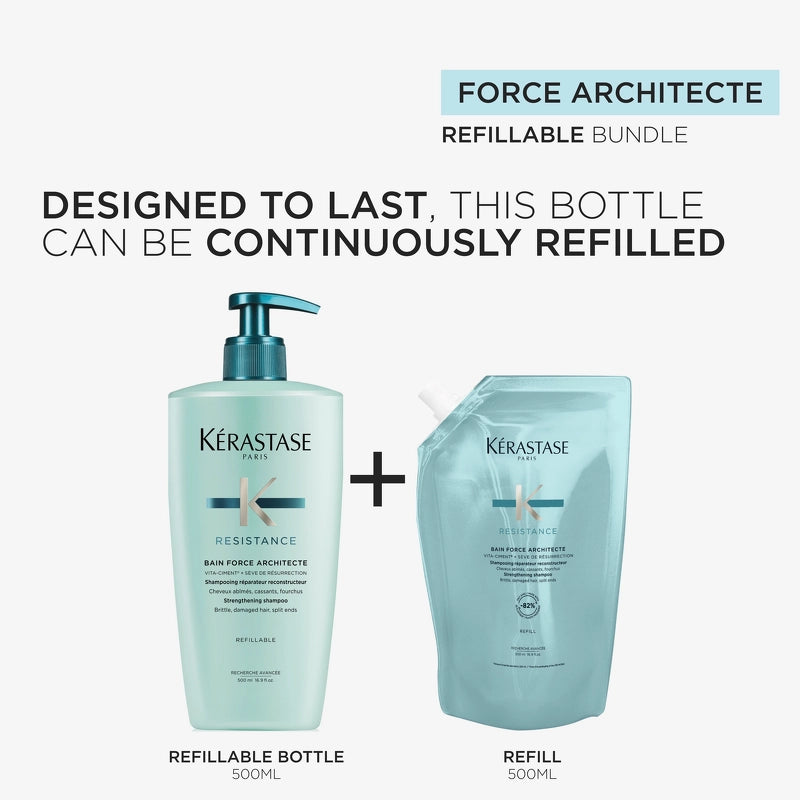  Kérastase Resistance Bain Force Architecte Shampoo Refill 500 Ml