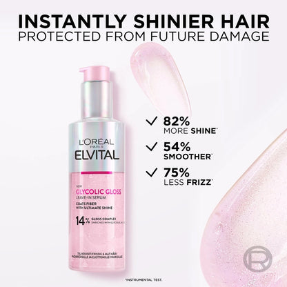 L’Oréal Paris L'Oréal Paris Elvital Glycolic Gloss Leave-in Serum 150 Ml