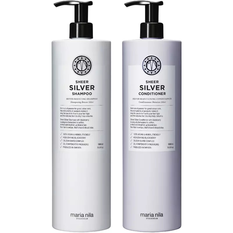  Maria Nila Sheer Silver Set 1000 + 1000 Ml