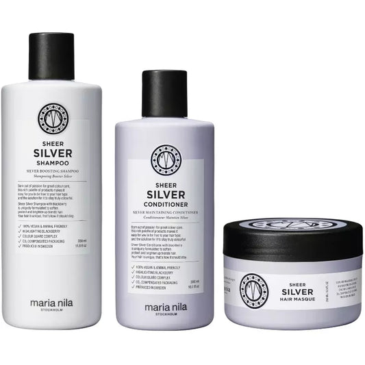  Maria Nila Sheer Silver Set 350 + 300 + 250 Ml