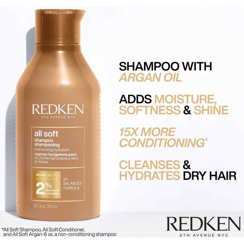  Redken All Soft Shampoo 300 Ml