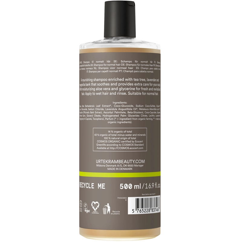  Urtekram Tea Tree Shampoo Irritated Scalp 500 Ml