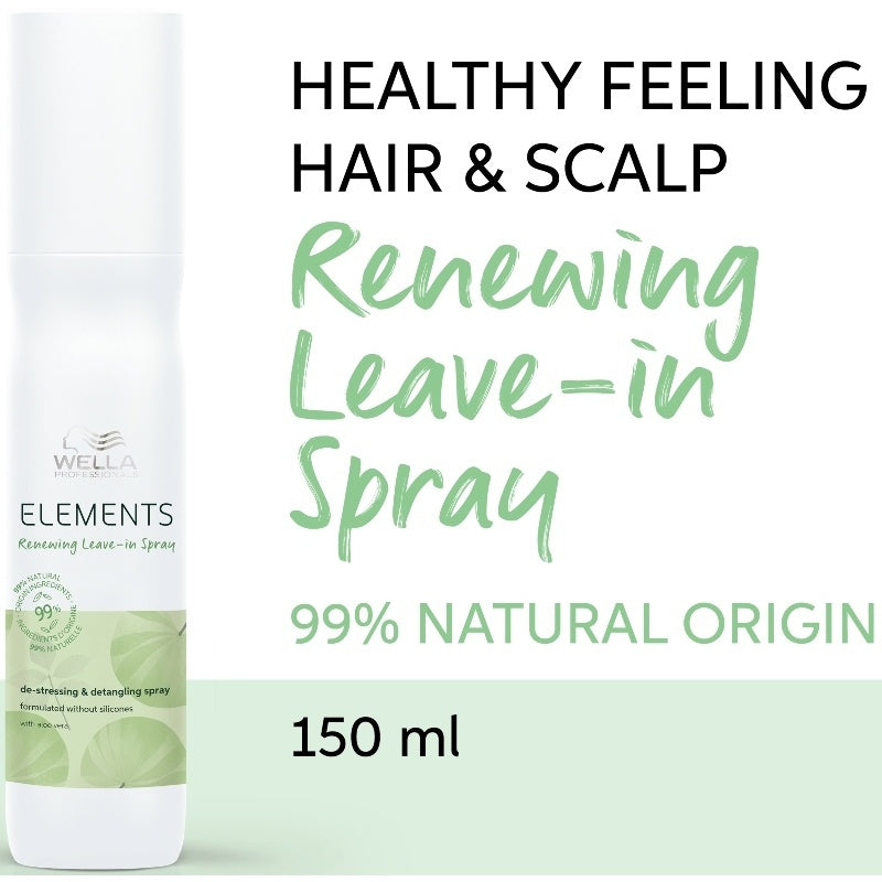  Wella Professionals Elements Destressing & Detangling Spray 150 Ml